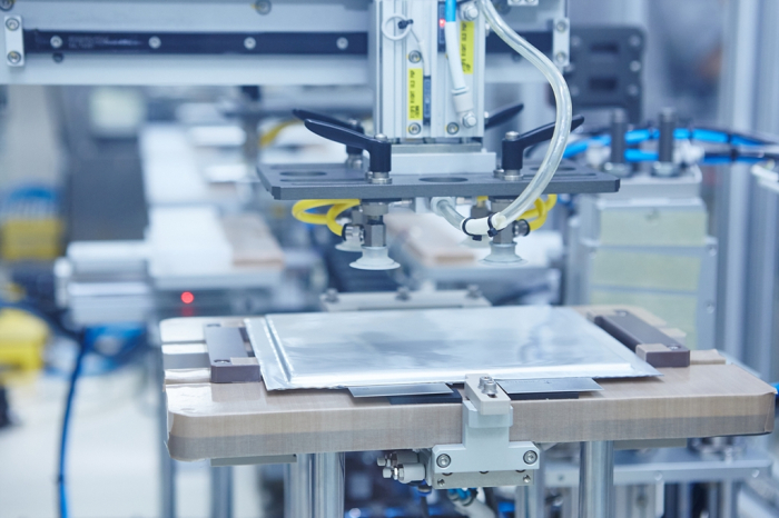 SK On's battery production line in South Korea