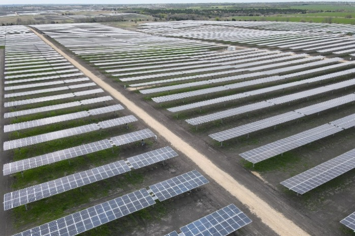 Hanwha Q Cells' 168MW solar power farm in Texas (Courtesy of Yonhap)