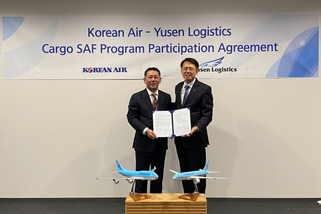 Korean Air, Japan’s Yusen to co-work for SAF