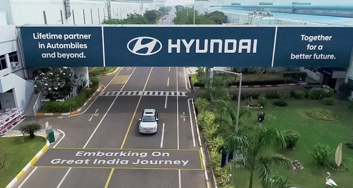 Hyundai　Motor's　plant　in　Chennai,　Tamil　Nadu