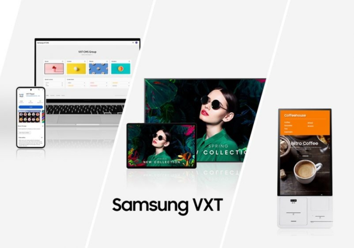 Samsung　Visual　eXperience　Transformation　(VXT),　a　next-generation　signage　operating　platform　(Courtesy　of　Samsung　Electronics)