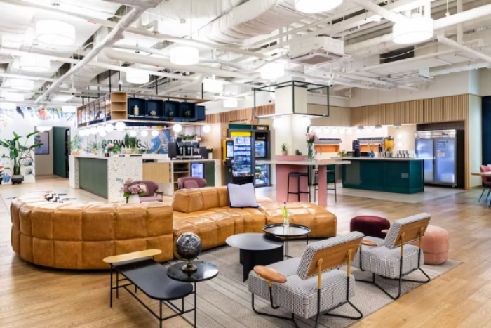 WeWork　workspace　in　Teheran-ro,　southern　Seoul　(Image　captured　from　WeWork　Korea)