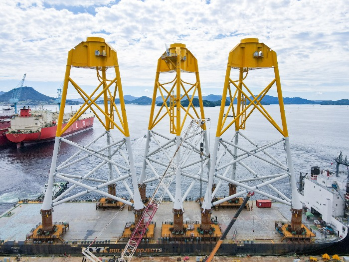 Substructures of wind turbines manufactured by SK oceanplant