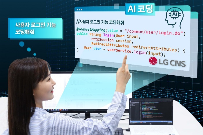 LG　CNS'　AI-powered　coding　platform　(Courtesy　of　LG) 