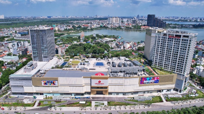 Lotte Mall West Lake Hanoi complex in the West Lake area of Hanoi, Vietnam
