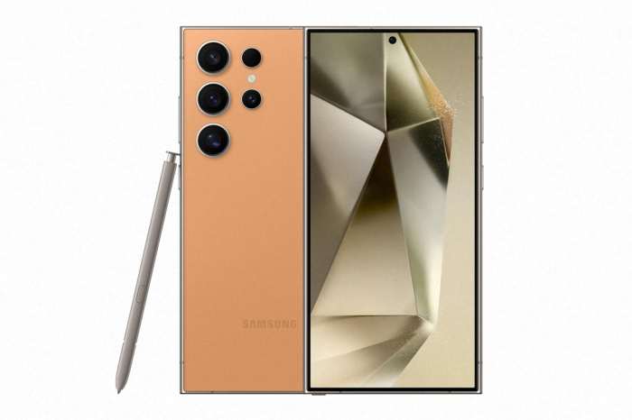 Galaxy　S24　Ultra　Titanium　Orange　unveiled　at　Galaxy　Unpacked　2024