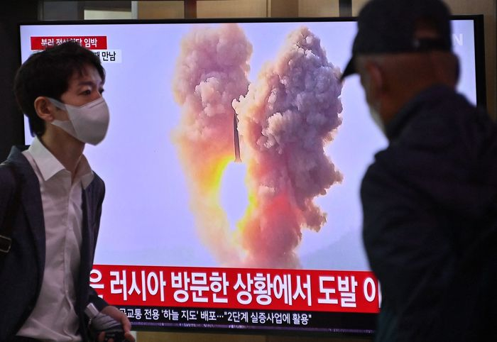 North　Korea　hasn’t　been　able　to　gauge　how　its　new　generation　of　missiles　performs　on　the　battlefield—until　now. PHOTO: JUNG　YEON-JE/AGENCE　FRANCE-PRESSE/GETTY　IMAGES