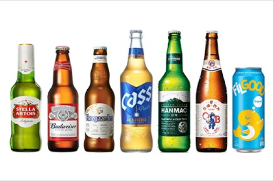 Oriental　Brewery's　beers　(Courtesy　of　Oriental　Brewery)