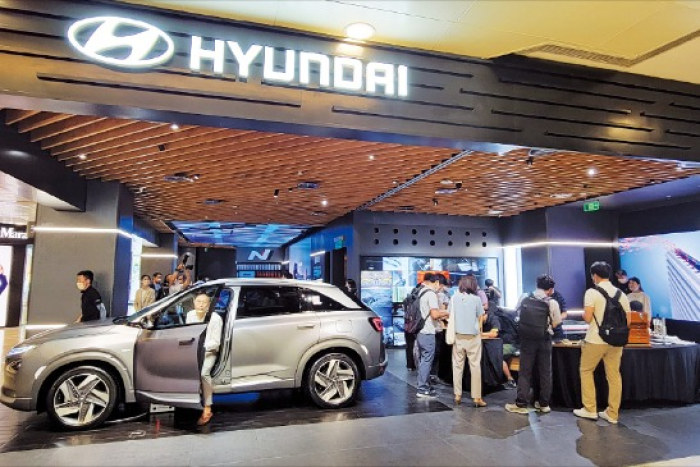 Hyundai Motor car at a local dealership in Beijing, China