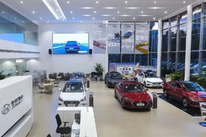 Beijing　Hyundai　dealership　in　Beijing　(Courtesy　of　Hyundai　Motor)