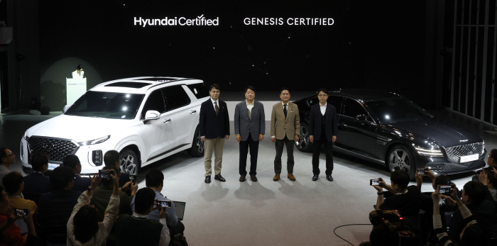 Hyundai　Motor　hosted　a　media　day　for　Hyundai-Genesis　certified　used　car　sales　center　in　Yangsan,　South　Gyeongsang　Province,　in　October　2023