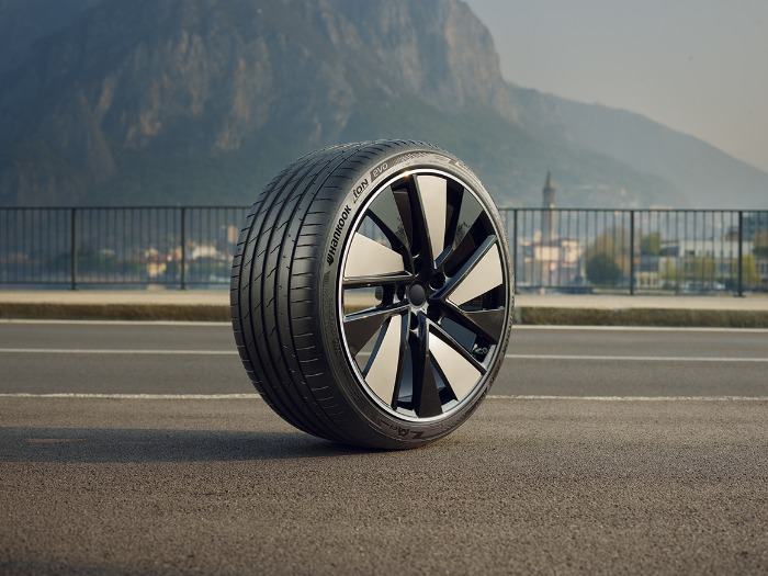 A high-performance EV tire produced by Hankook Tire