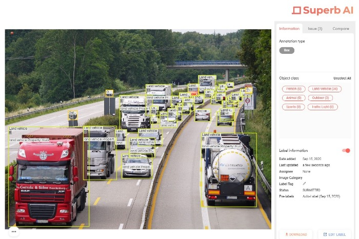 Superb AI's auto labeling (Courtesy of Superb AI)
