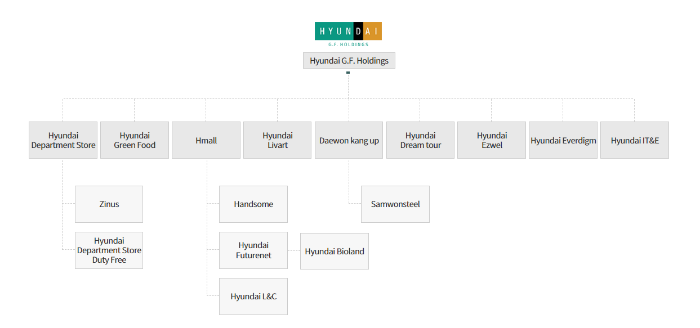Screenshot captured from Hyundai GF Holdings' website