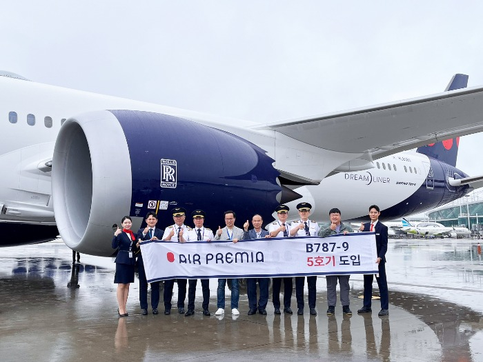 Air Premia operates a fleet of five 787-9 aircraft