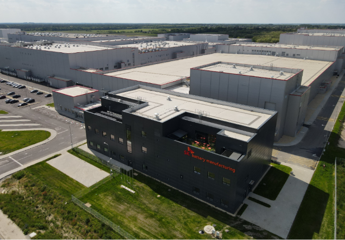 SK　On's　second　plant　in　Hungary　(Courtesy　of　SK　On)