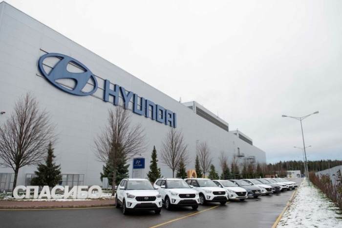 Hyundai　Motor's　plant　in　St.　Petersburg　(File　photo,　courtesy　of　Hyundai　Motor　Manufacturing　Rus)
