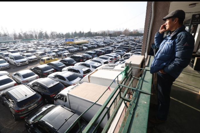 Used car market in Seoul, South Korea