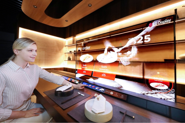 LG Display's transparent OLED