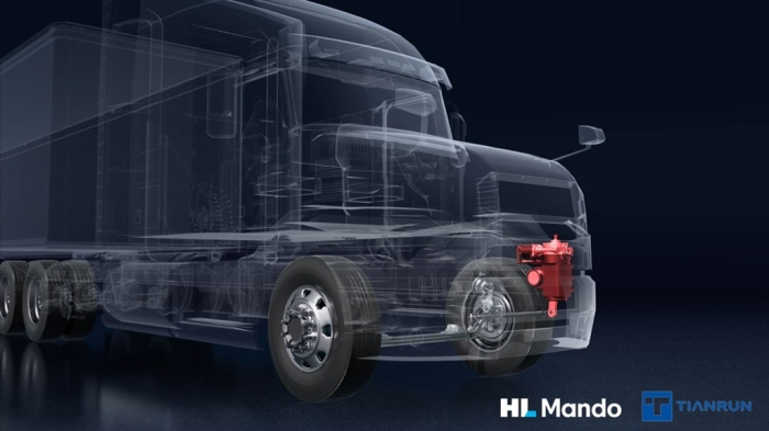 BN-EPS installed in a truck (Courtesy of HL Mando)