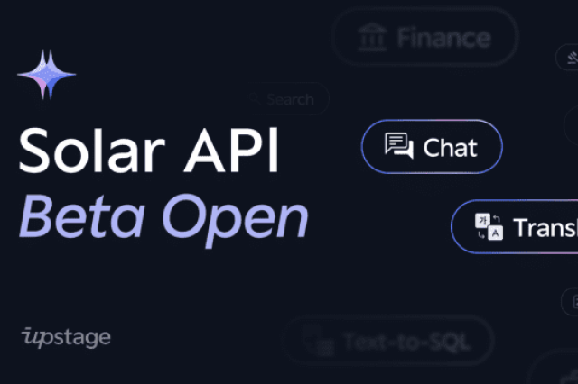 Upstage　releases　Solar　API　for　Free　