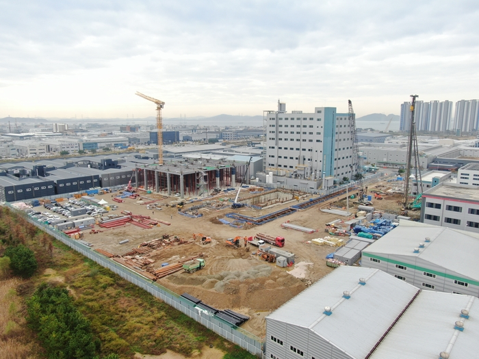 Daejoo　Electronic　Materials'　silicon　anode　production　facilities　under　construction　(Courtesy　of　Daejoo)