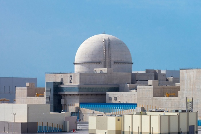 The Barakah nuclear power plant, built by Korean companies, is the United Arab Emirates' first nuclear power station