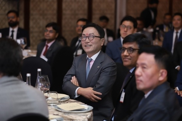 Mirae　Asset　Financial　Group　founder　Hyeon　Joo　Park　at　a　ceremony　to　celebrate　the　15th　anniversary　of　the　Indian　affiliate　on　Jan.　13,　2023　(Courtesy　of　Mirae　Asset)