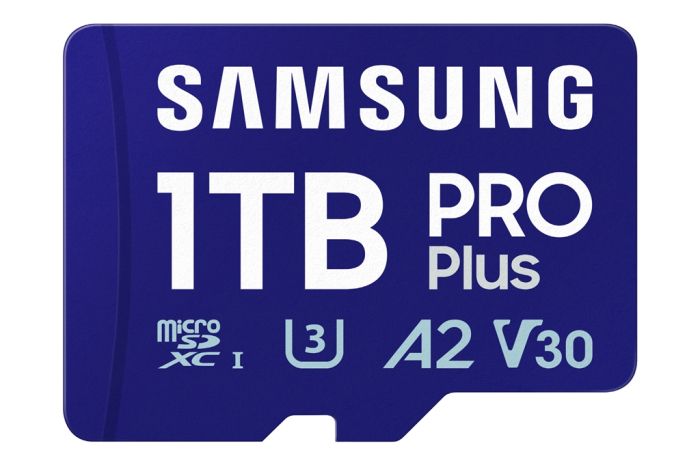 Samsung's　1　TB　UHS-1　microSD　card　PRO　Plus,　made　with　its　cutting-edge　1　Tb　V-NAND　technology