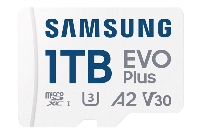 Samsung's　1　TB　UHS-1　microSD　card　EVO　Plus,　made　with　its　cutting-edge　1　Tb　V-NAND　technology