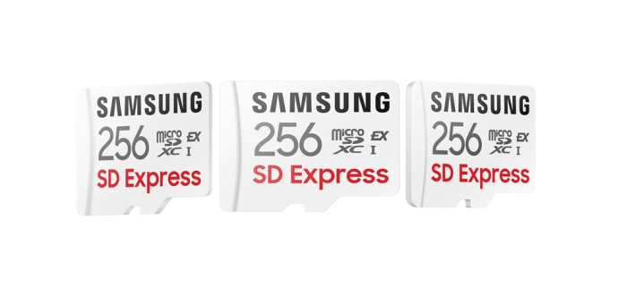 Samsung's　256　MB　SD　Express　microSD　cards