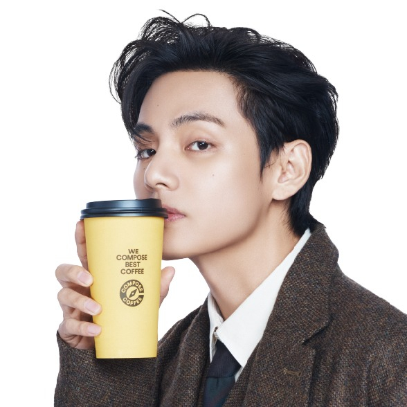 Compose　Coffee　ad　featuring　BTS　member　V　(Courtesy　of　Compose　Coffee)
