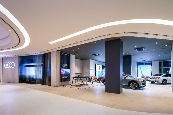Audi showroom at Starfield Suwon mall