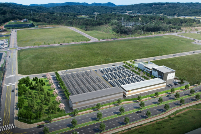 SK　D&D's　fuel　cell　power　plant　under　construction　in　Korea