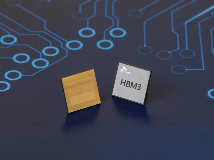 SK　Hynix's　HBM3　memory　chips