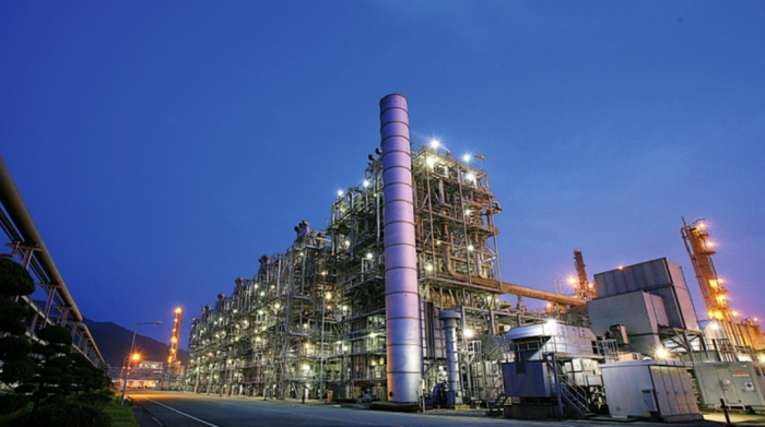 LG　Chem's　petrochemicals　plant　in　Yeosu
