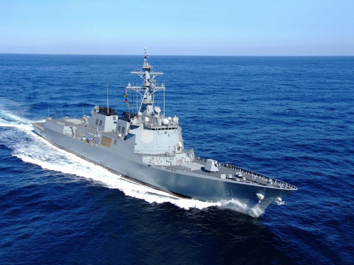 Hyundai　Heavy's　warship　for　the　South　Korean　Navy