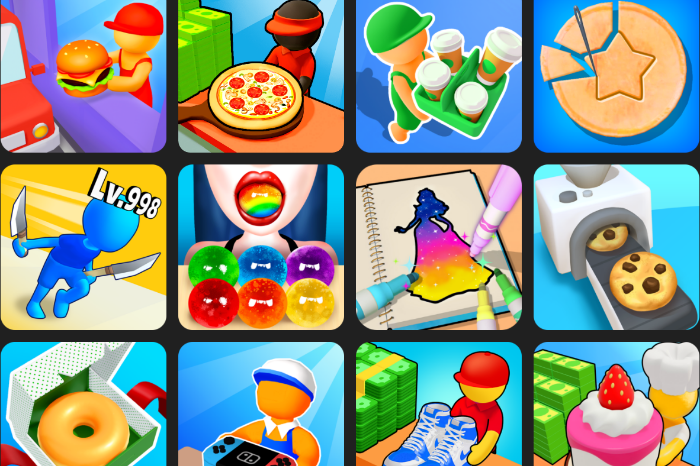 Screenshot of Supercent's games captured from Supercent's website