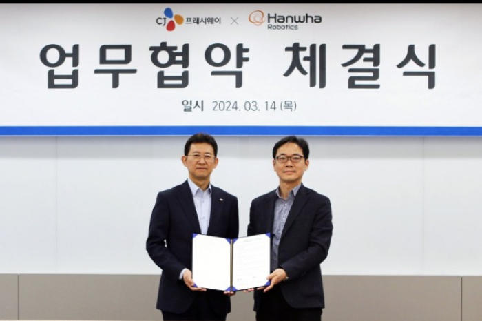 CJ　Freshway,　Hanwha　Robotics　to　team　up　for　food　robots