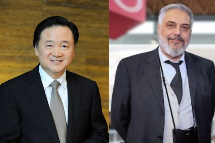 Hur Young-in, Chairman of SPC Group (left), and Mario Pascucci, CEO of Pasccuci