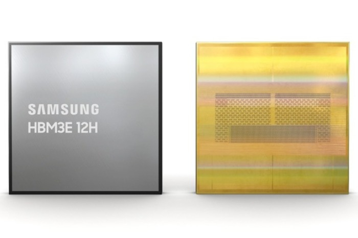 Samsung's　HBM3E　12H　(Courtesy　of　Samsung　Electronics)
