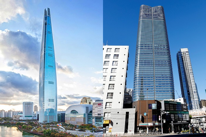 Lotte World Tower in Seoul is the tallest building in Korea and the fifth-tallest in the world