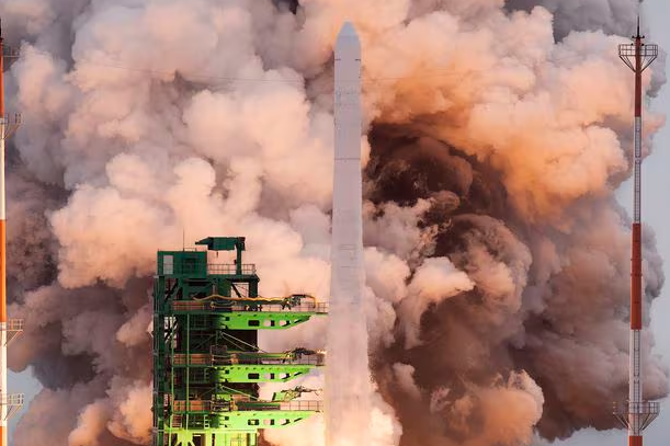 Nuri rocket lifts off for its third launch on May 25, 2023 (Courtesy of Ministry of Science and ICT)