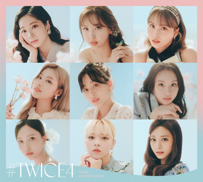 Digital poster of an album by Twice, a girl group of JYP Entertainment