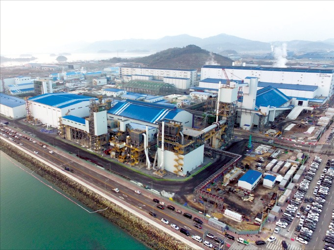 POSCO's lithium hydroxide plant in Gwangyang, South Jeolla Province