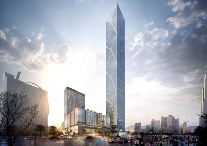 The original image of the Hyundai Global Business Center set to be completed in 2026