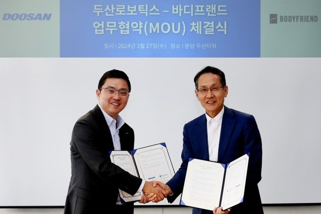 Doosan　Robotics,　Bodyfriend　to　collaborate　on　marketing