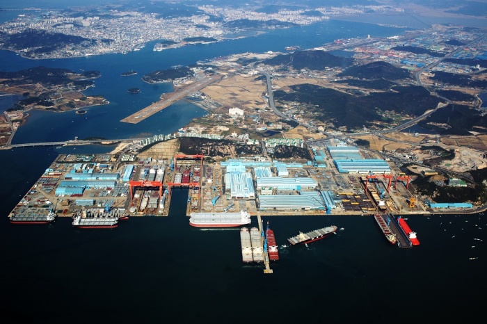 Hyundai Samho Heavy Industries’s shipyard in Yeongam, South Jeolla Province