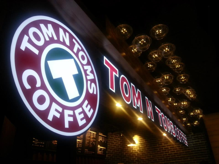 A Tom N Toms coffee outlet in Seoul