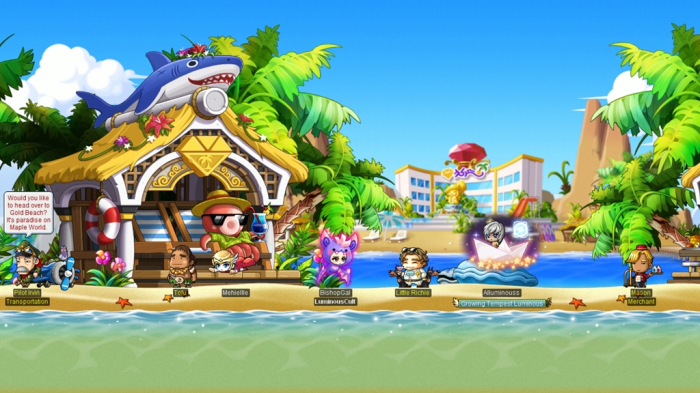 Screenshot　of　MapleStory　(Courtesy　of　Nexon)